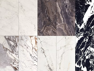 Marble Floor Tiles With Natural Veins Various Colors And Modern Design 3d model