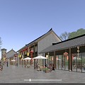 Chinese Commercial Street 3d model