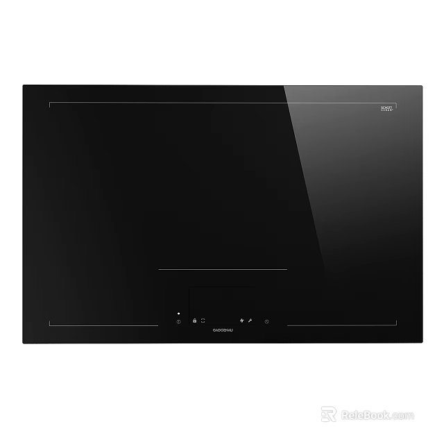 Midea Kitchen Appliance Black Glass Surface Built-in Cooktop with Modern Control Panel 3d model 