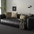 Joybird modern leather multiplayer sofa 3d model