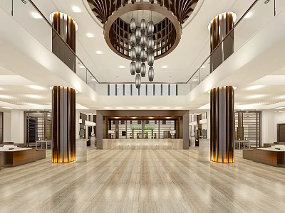 Modern Hotel Hall Simple European Front Desk Reception European Beauty Salon Hall Foot Bath Front Desk Hall Entertainment Club Lobby Reception Front Desk Cashier Hall Restaurant Reception Rest Area 3d model