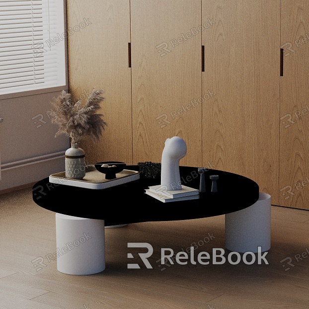 Modern coffee table model