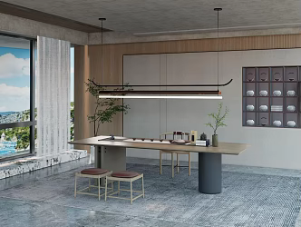 New Chinese Tea Room 3d model