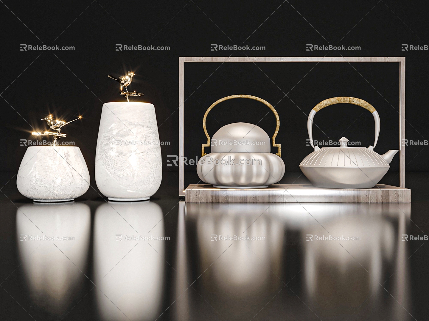 Ornaments Decoration Ornaments Teapot 3d model