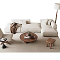 Modern Middle Style Sofa Combination 3d model