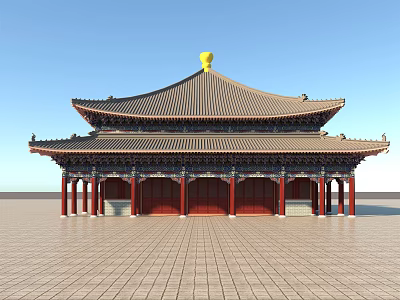 Chinese ancient building 3d model