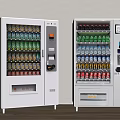 Commercial Beverage Vending Machines With Digital Screens And Multiple Drink Options