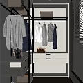 Modern Cloakroom 3d model