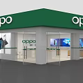 OPPO Digital Store with Green Signage Open Storefront Display Counters and Screen Displays