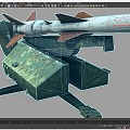 Soviet Sam 2 sam2 sa2 missile launcher 3d model