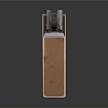 Vintage Metal Lighter With Open Lid Wheel And Flame Outlet Design