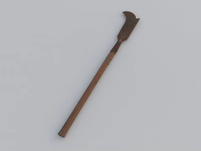 High Quality Hardware Garden Shovel Featuring Wooden Handle And Metal Head 3d model