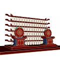 New Chinese Style Net Red Beauty Chen Lantern Wall Lantern Card Wall Lantern Combination Outdoor Device Deduction Stage 3d model