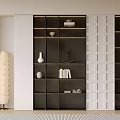 Bookcase Bookshelf Display Cabinet Book Ornaments Multifunctional Decorative Cabinet Combination Bookcase Open Bookcase 3d model
