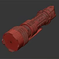 Tactical Black LED Flashlight With Industrial Design And Durable Heavy Duty Build