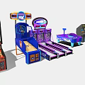 Modern game arcade 3d model