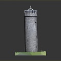 Tower defense sentry tower tower air defense watchtower observatory observatory observatory tower loft 3d model