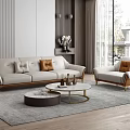 Modern Sofa Coffee Table Combination Sofa Combination 3d model