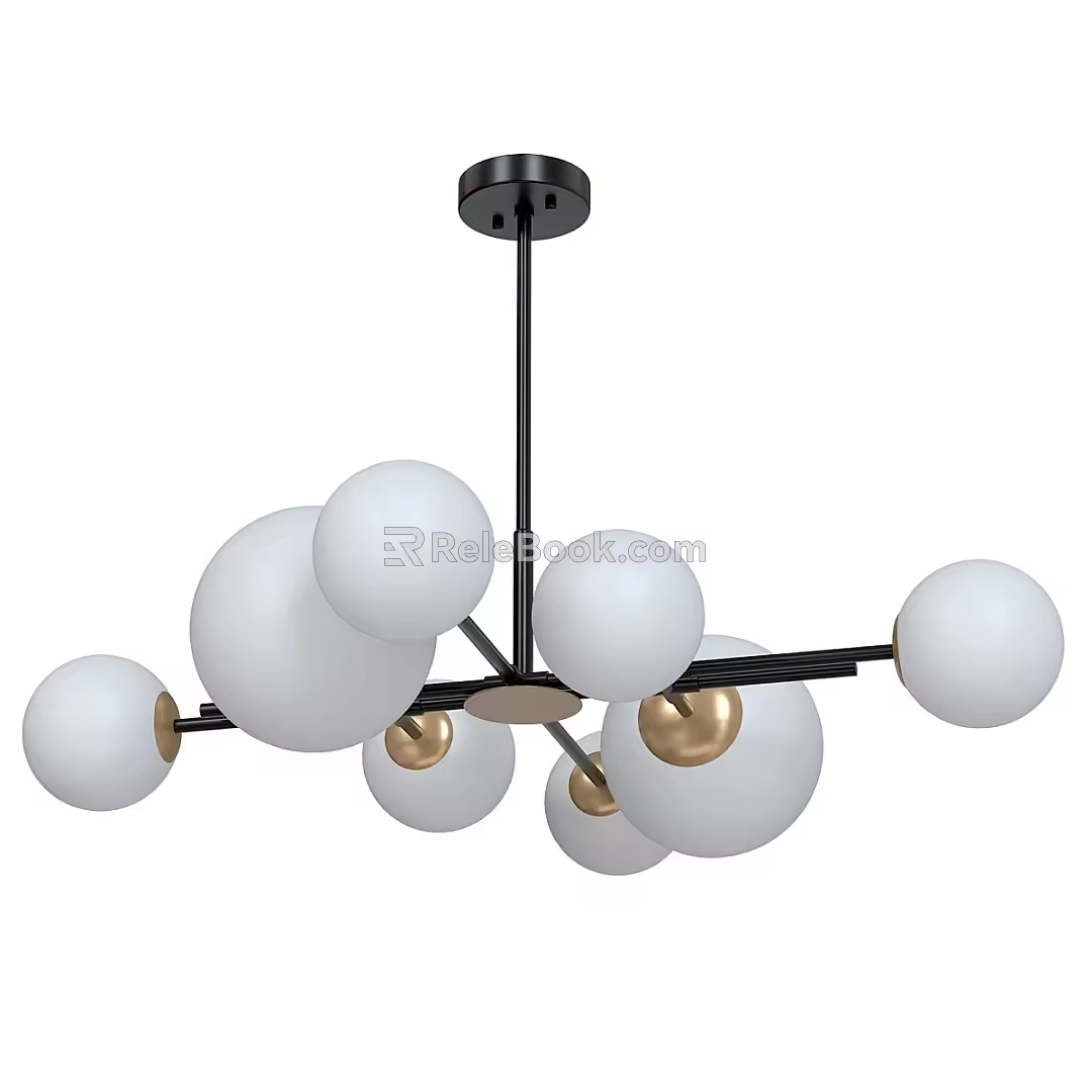 Pole chandelier Lightstar 3d model