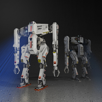 Modern toy mecha 3d model