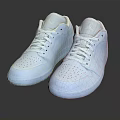 White Casual Sneakers With Minimalist Design And Comfortable Low Top Style