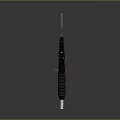 Modern Black Tactical Submachine Gun With Combat Design And Tactical Rail Barrel Grip Stock