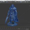 Hand-held character man hand-held barbarian game character cartoon character cartoon man stylized low face number low model simple model film and television level super realistic 3d model