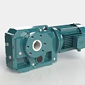 Green Industrial Gearbox Equipment With Motor And Precision Engineering Design
