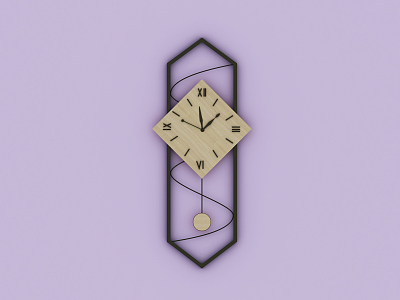 Modern Clock 3d model