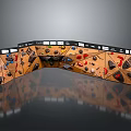 Curved Climbing Wall Playground Equipment With Colorful Holds And Safe Wooden Panels