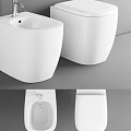 Modern White Ceramic Toilet With Sleek Design For Contemporary Bathroom Interior
