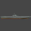 Game Movie Character Featuring 3D Aircraft Carrier Model With Detailed Design