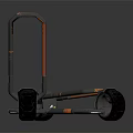 Modern Electric Scooter With Colorful Orange Green Accents And Sleek Wheels
