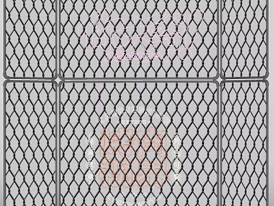 Modern Decorative Lights With Grid Pattern Design For Stylish Home Ambient Lighting 3d model