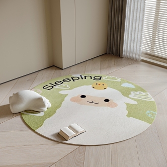 Children's Carpet Round Carpet 3d model