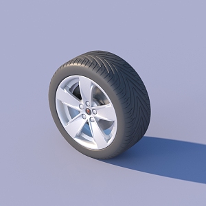 Tire Pontiac car wheel tire wheel 3D model 3d model