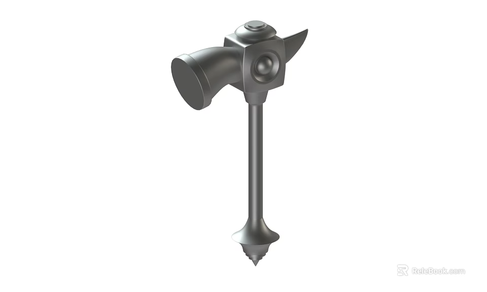Heavy Duty Steel Hardware Hammer With Claw And Pointed Tip For DIY Projects 3d model 