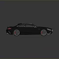 Black Sports Car With Sleek Design Alloy Wheels And Glossy Exterior Finish