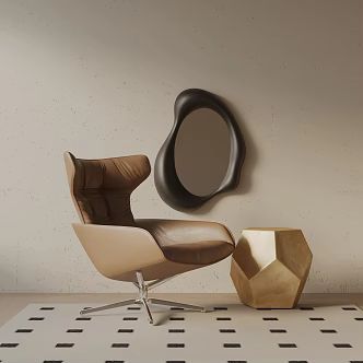 modern leisure chair 3d model