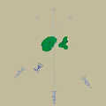 Green Decorative Grass Patches In Different Shapes For Landscaping Models