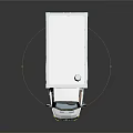 White Box Truck With Modern Design Cab And Cargo Box For Transportation
