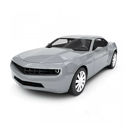 Silver Two Door Sports Car With Sleek Aerodynamic Body And Alloy Wheels 3d model