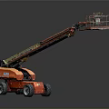 Orange JLG Telescopic Boom Aerial Work Lift Truck With Extendable Arm