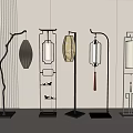 New Chinese floor lamp 3d model