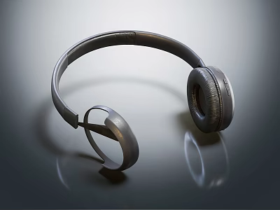 Modern Over Ear Headphones Audio With Sleek Design High Quality Sound And Comfortable Fit 3d model