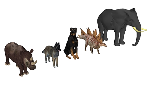 modern animal 3d model