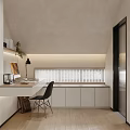 Modern Minimalist Bedroom With Sofa Bed Floor Lamp And Decor