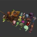 Snail Cartoon Snail Small Snail Reptile Cold Blooded Animal Reptile 3d model