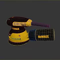 DEWALT Electric Sander With Yellow Black Body And Dust Collection Attachment