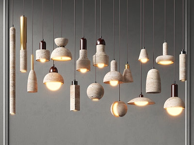 Pendant lamp combination model